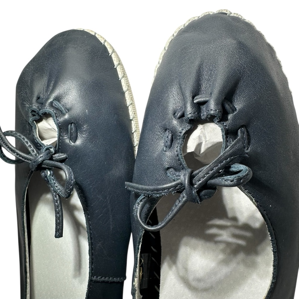 Bos & Co Women Osaka Slip-On Leather Navy Blue Sneaker Portugal Size 40‎ US9/9.5 - Picture 5 of 11